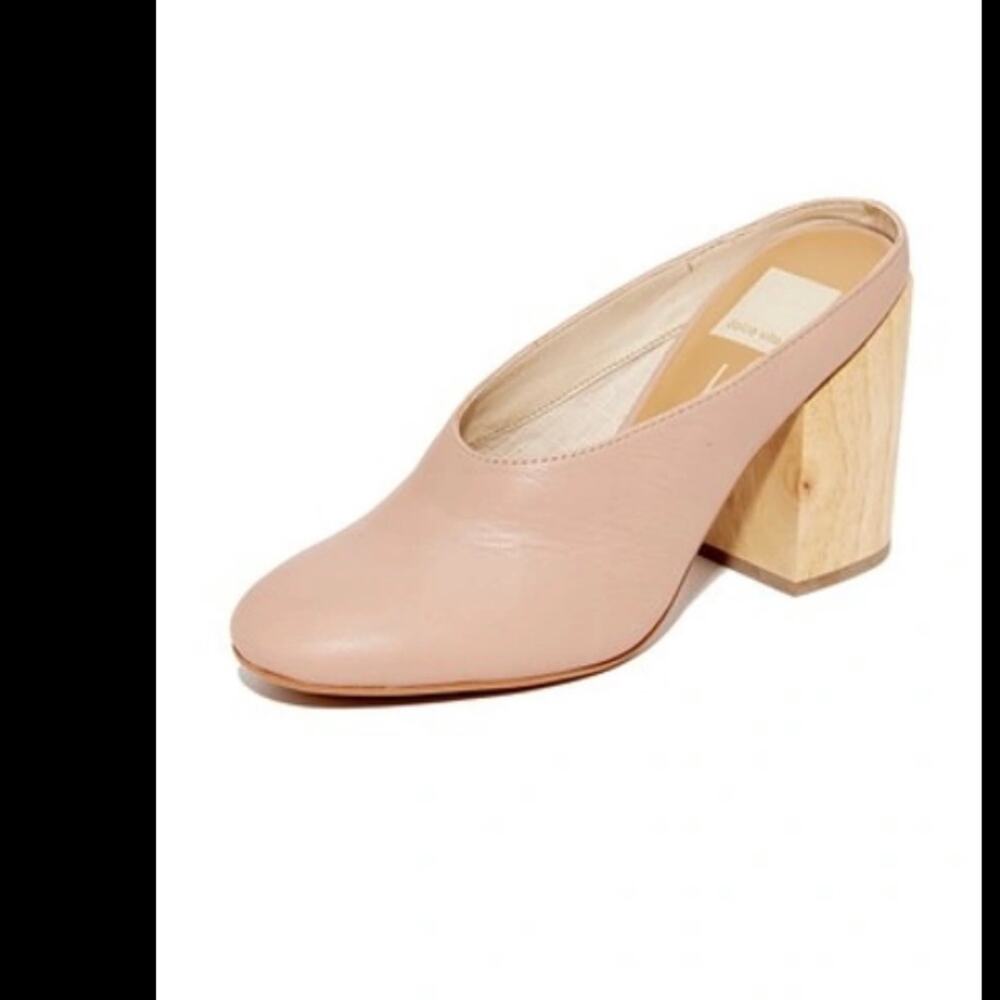 Dolce Vita Nude Block Heel Mules